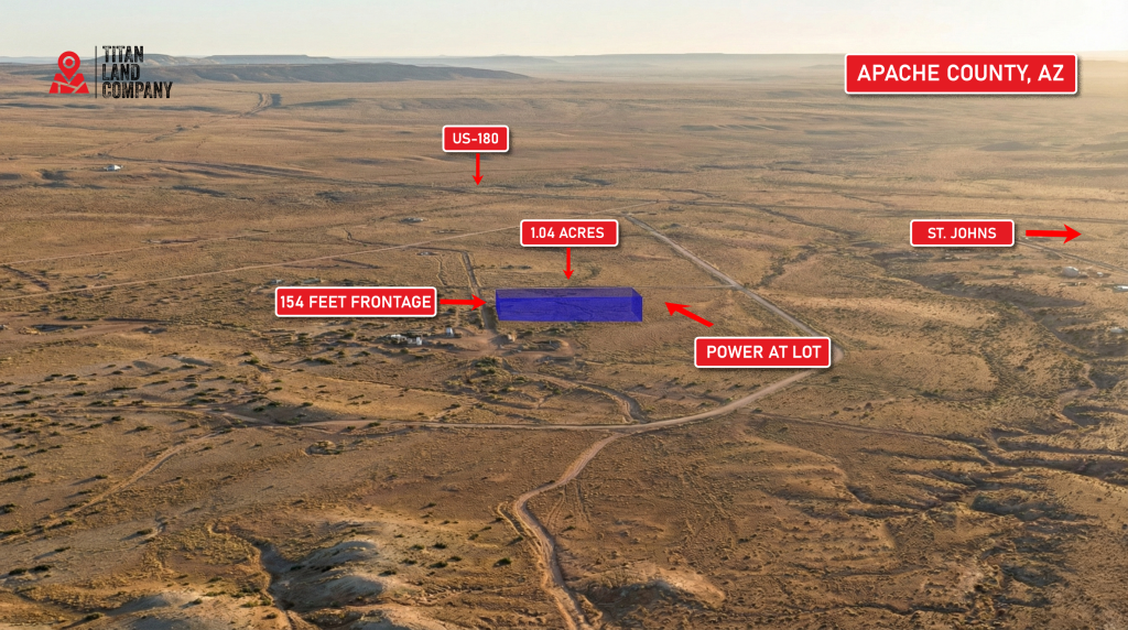 1.04 acre • Paved Roads + Power At Lot! • Land for Sale in Apache County, Arizona •  AZ0003