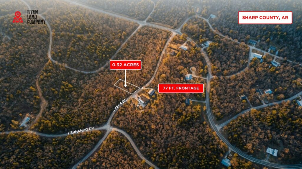 0.32 Acres • Paved Access + Utilities in the Area + Near Lakes • Land for Sale in Sharp County, Arkansas • AR0010