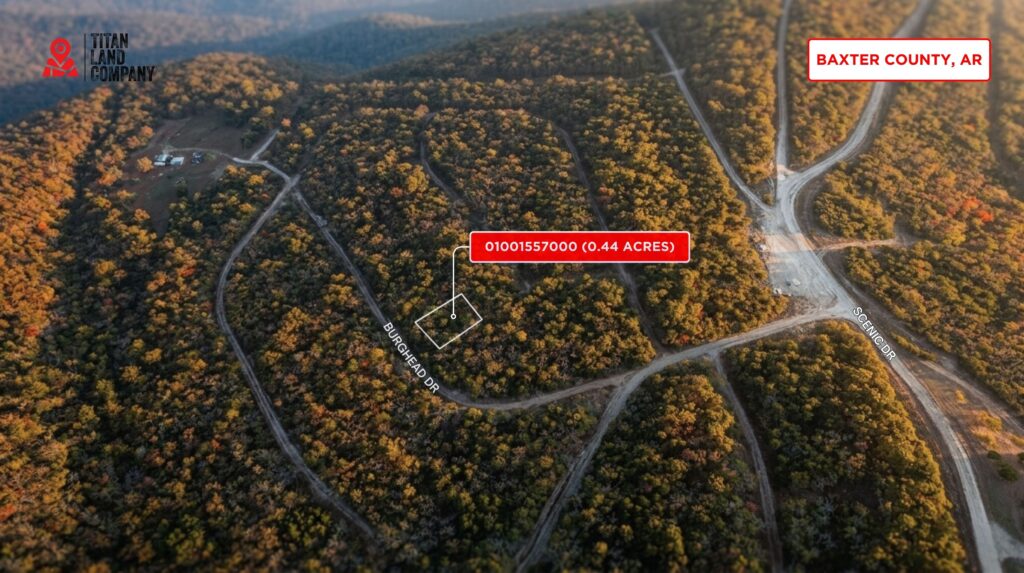 0.44 Acre • Quiet Wooded Ozark Lot Near Norfork Lake • Land for Sale in Baxter County, Arkansas • AR0011