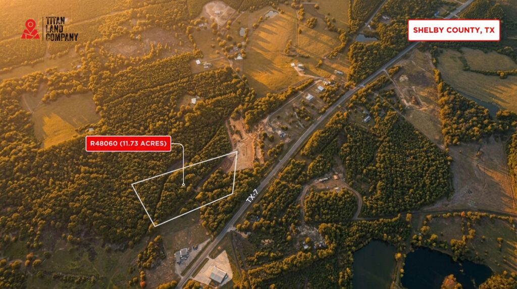 11.73 Acres • Wooded East Texas Retreat • Land for Sale in Shelby County, Texas • TX0001