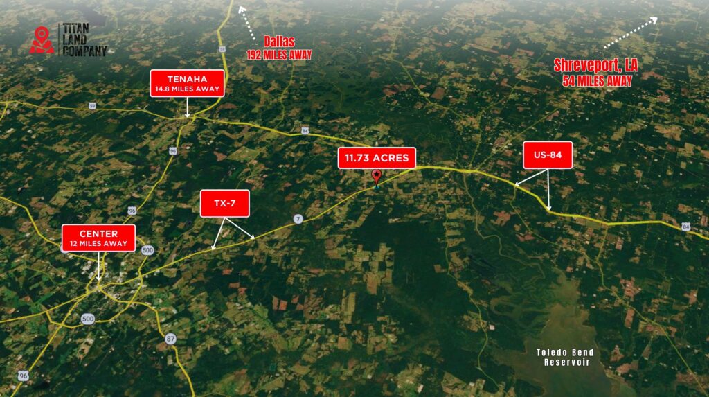 11.73 Acres • Wooded East Texas Retreat • Land for Sale in Shelby County, Texas • TX0001