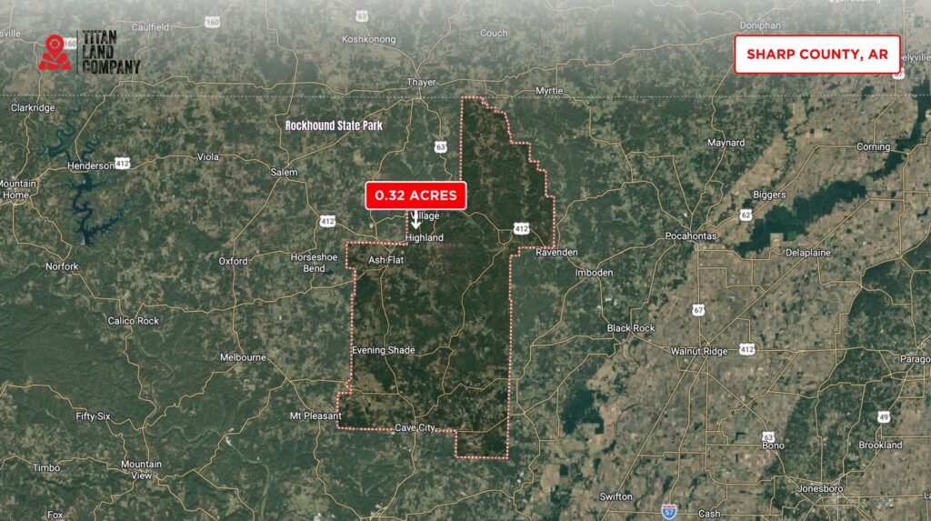 0.32 Acres • Paved Access + Utilities in the Area + Near Lakes • Land for Sale in Sharp County, Arkansas • AR0010