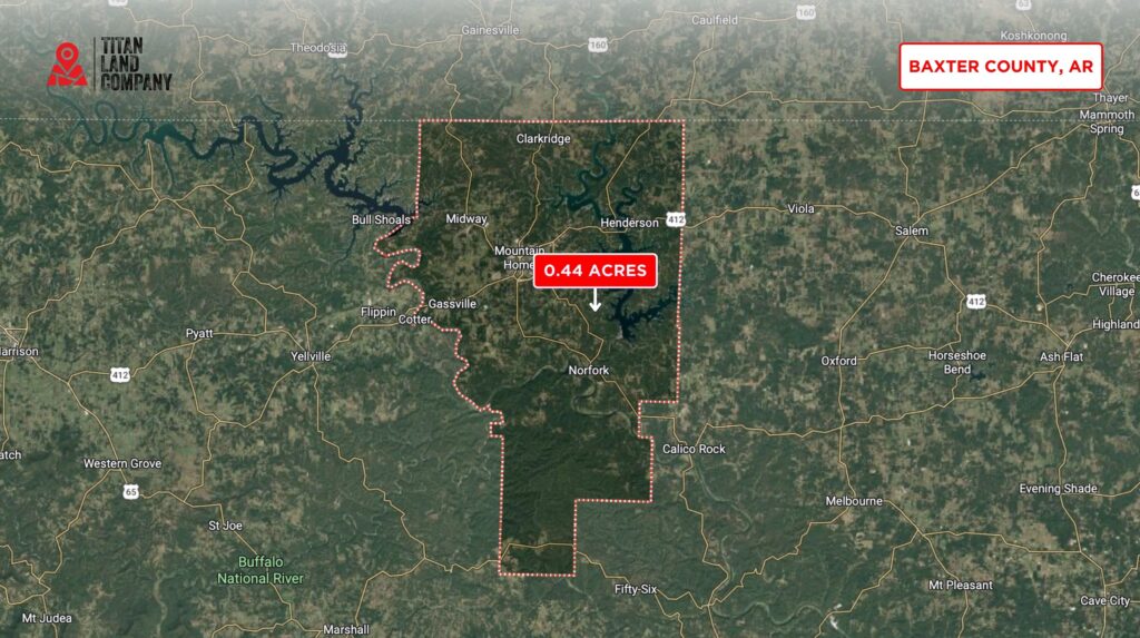 0.44 Acre • Quiet Wooded Ozark Lot Near Norfork Lake • Land for Sale in Baxter County, Arkansas • AR0011