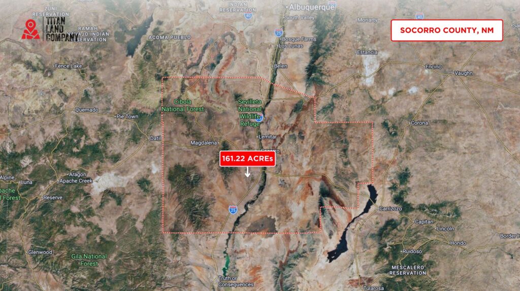 161.22 Acres • Backing Up to Chupadera Wilderness+Seasonal Streams—Stock Pond Potential! • Land for Sale in Socorro County, New Mexico • NM0022