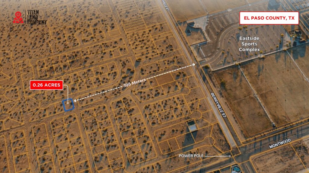 No HOA • Near John Hayes St. & Montwood Dr. Expansion Area • Land for Sale in El Paso County, Texas • TX0011