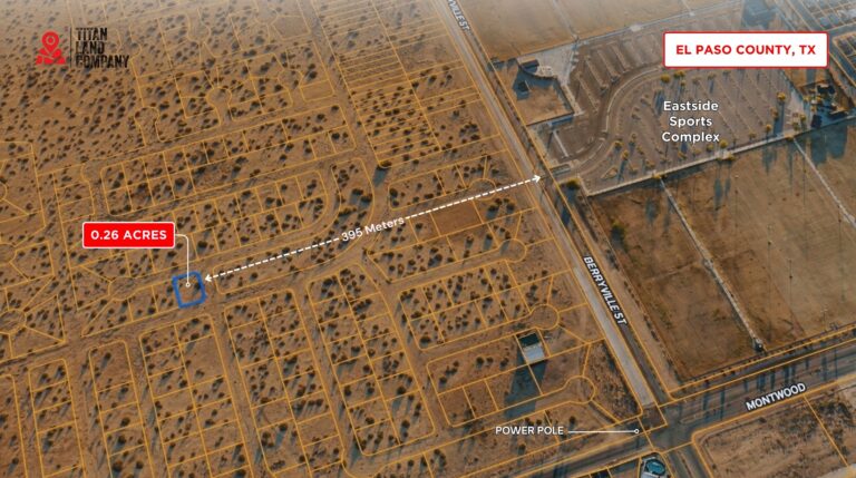 No HOA • Near John Hayes St. & Montwood Dr. Expansion Area • Land for Sale in El Paso County, Texas • TX0011