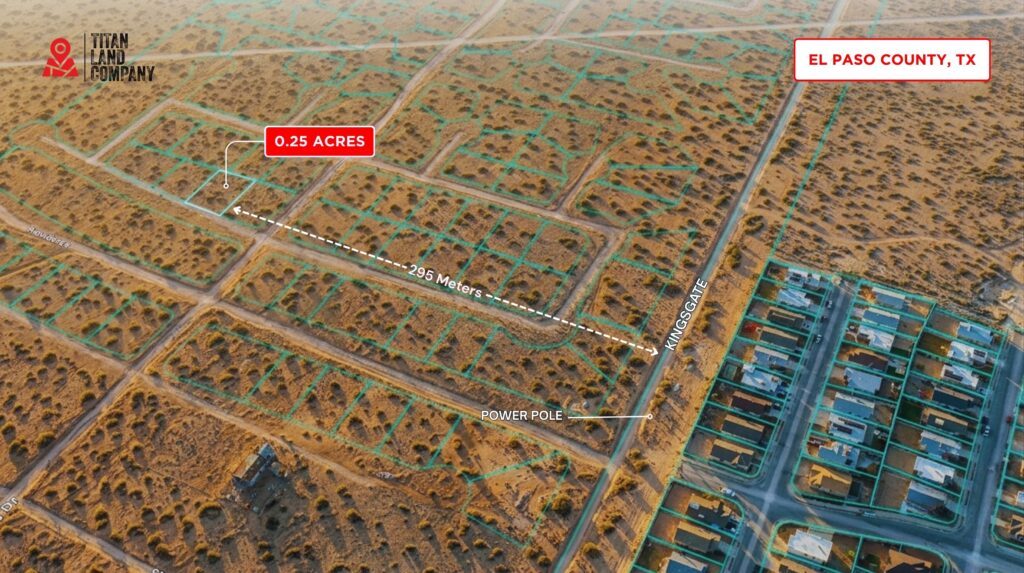 Near Eastlake Growth Area • Power Nearby • Land for Sale in El Paso County, Texas • TX0014