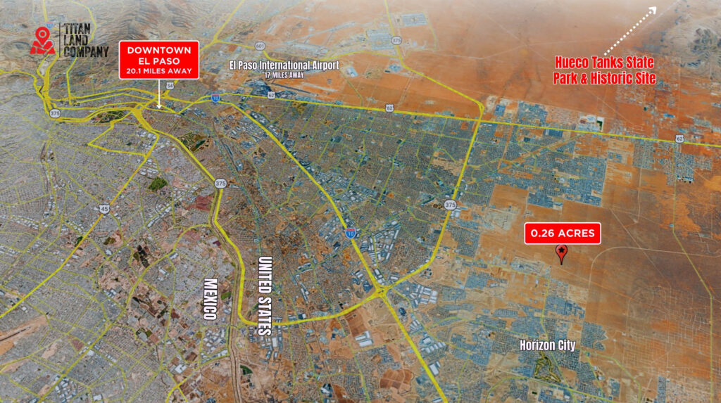 Power Nearby • Near John Hayes/Darrington Expansion • Land for Sale in El Paso County, Texas • TX0010