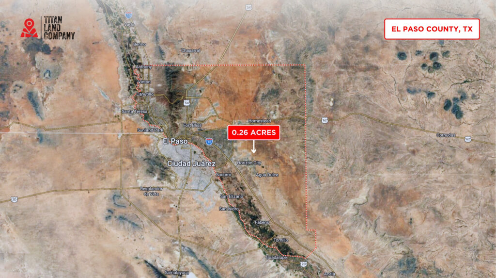 Power Nearby • Near John Hayes/Darrington Expansion • Land for Sale in El Paso County, Texas • TX0010