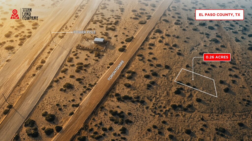 Power Nearby • Near John Hayes/Darrington Expansion • Land for Sale in El Paso County, Texas • TX0010