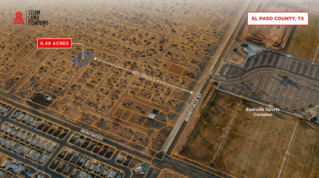0.49 Acres • Near John Hayes & Montwood • Land for Sale in El Paso County, Texas • TX0015