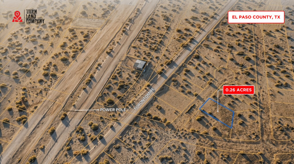 Power Nearby • Near John Hayes/Darrington Expansion • Land for Sale in El Paso County, Texas • TX0010