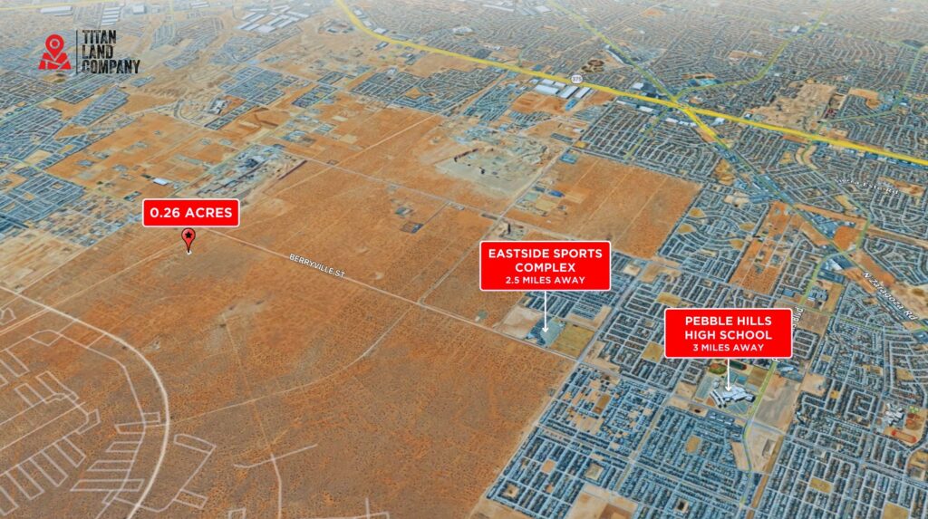 Power Nearby • Near John Hayes/Darrington Expansion • Land for Sale in El Paso County, Texas • TX0010