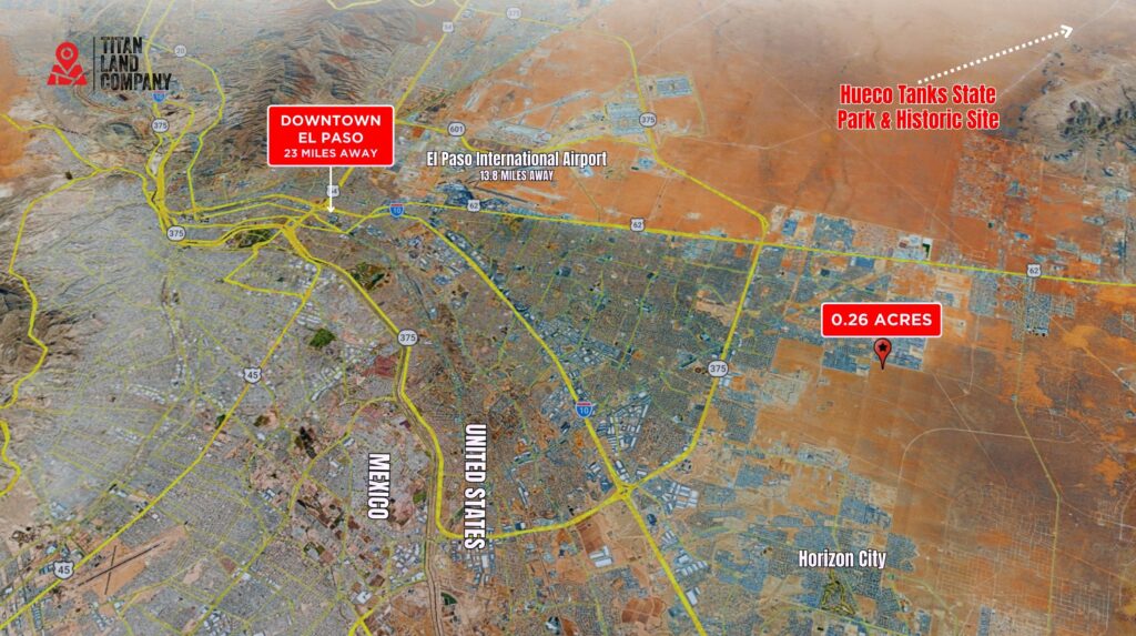 No HOA • Near John Hayes St. & Montwood Dr. Expansion Area • Land for Sale in El Paso County, Texas • TX0011