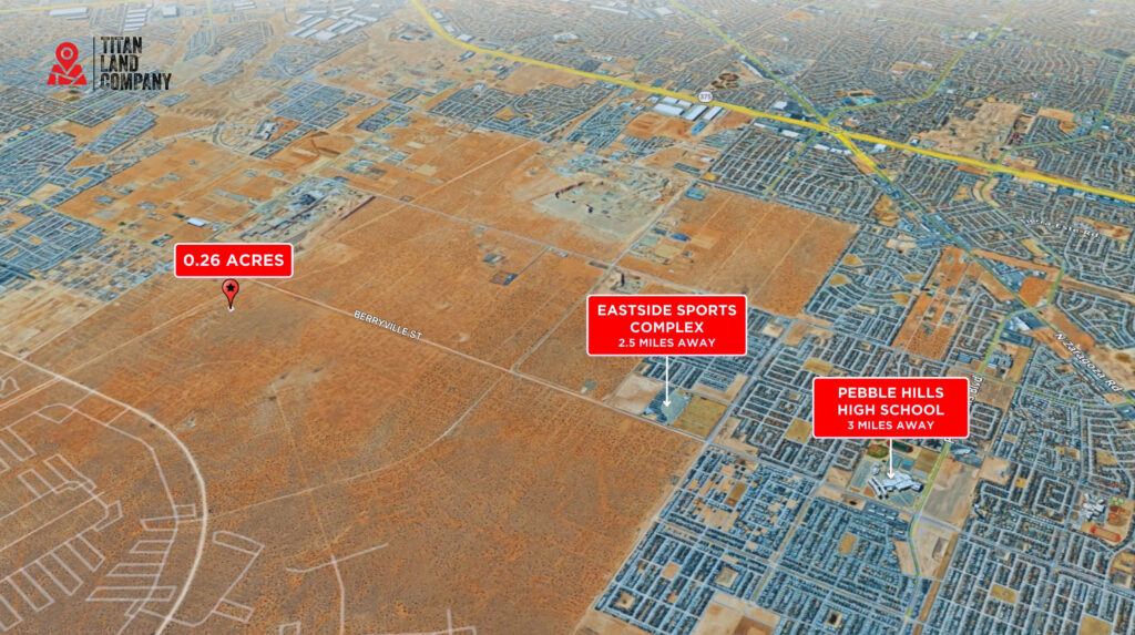 Power Nearby • Near John Hayes/Darrington Expansion • Land for Sale in El Paso County, Texas • TX0010