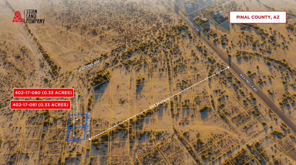 0.66 Acres • Package of Two Adjacent Residential Lots • Land for Sale in Pinal County, Arizona • AZ0010