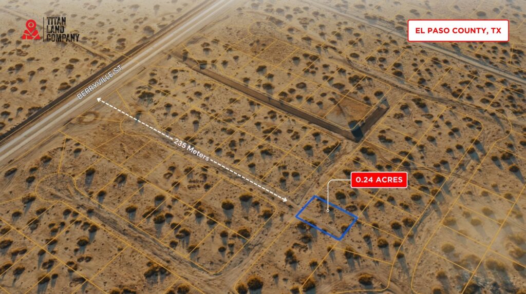 0.24 Acres • Near John Hayes/Berryville Expansion • Land for Sale in El Paso County, Texas • TX0017
