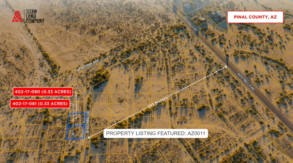 0.33 Acres • No HOA + Future Growth Area Near I-10 • Land for Sale in Pinal County, Arizona • AZ0011