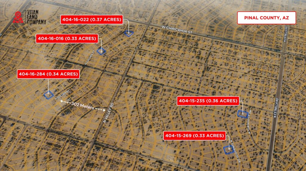 1.73 Acres • Package of Five Residential Lots • Land for Sale in Pinal County, Arizona • AZ0020