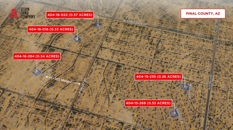 1.73 Acres • Package of Five Residential Lots • Land for Sale in Pinal County, Arizona • AZ0020
