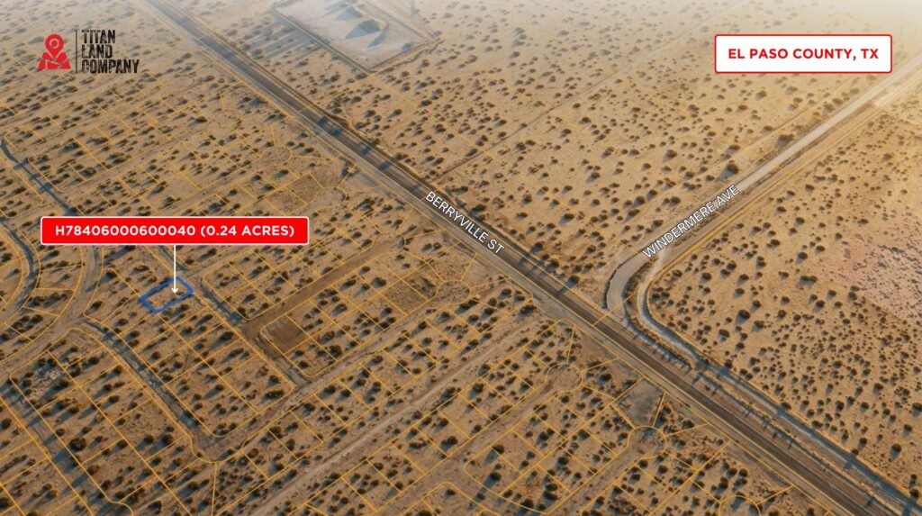 0.24 Acres • Near John Hayes/Berryville Expansion • Land for Sale in El Paso County, Texas • TX0017