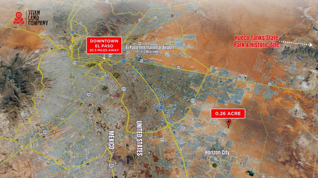0.26 Acres • Near Pellicano Drive & Darrington Road Growth Corridor • Land for Sale in Horizon City Estates, Texas • TX0016