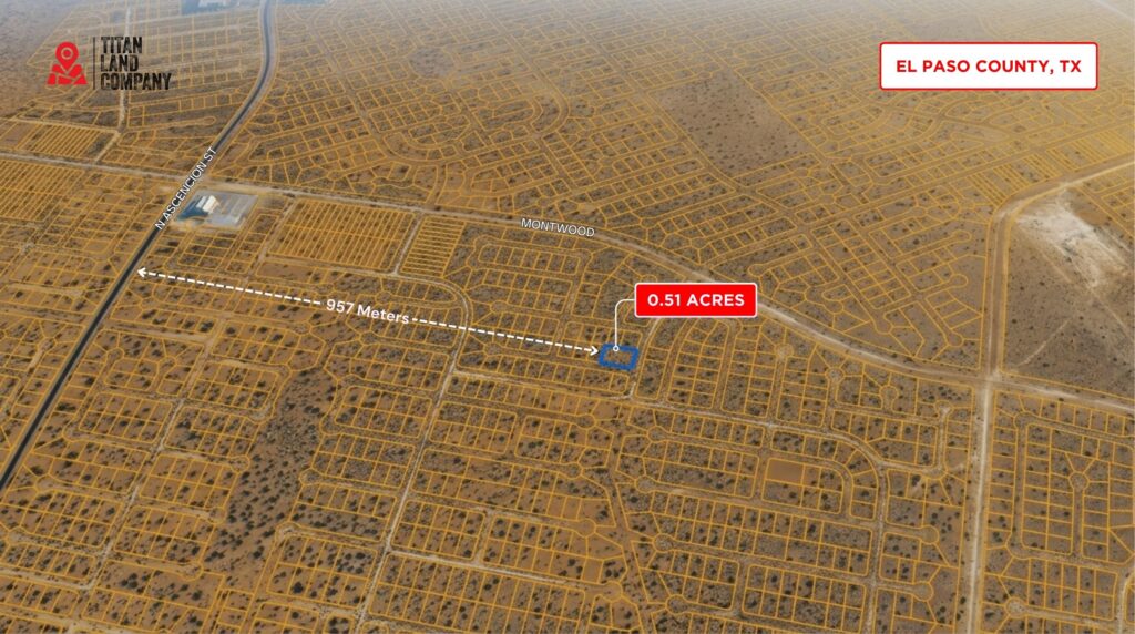 0.51 Acres • Near Montwood & North Ascencion Rd • Land for Sale in El Paso County, Texas • TX0020