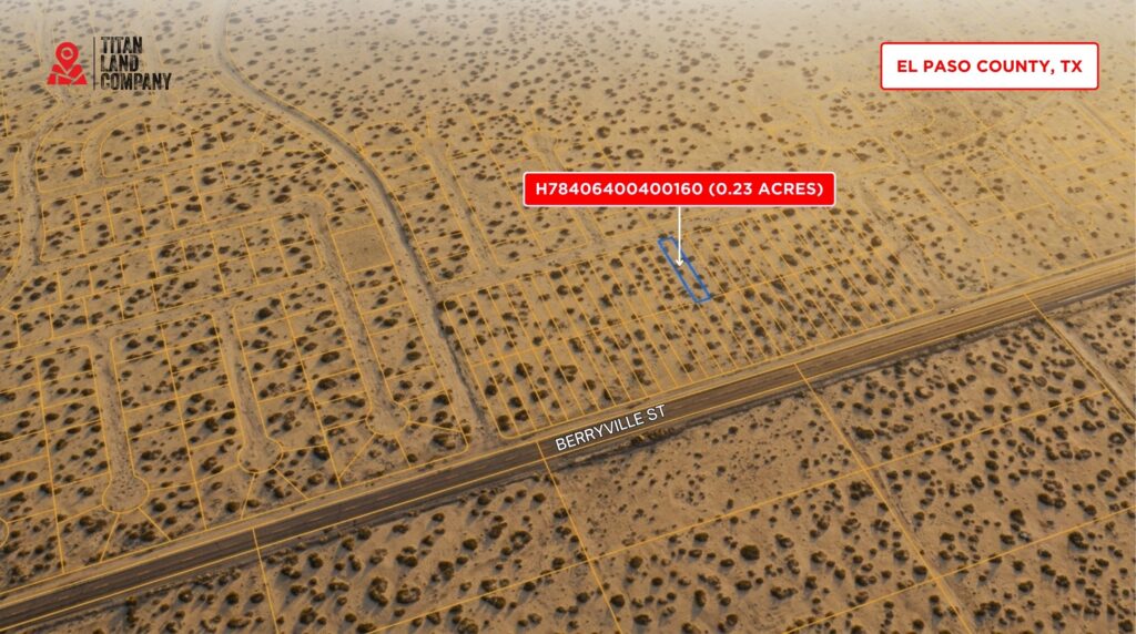 0.23 Acres • Near John Hayes/Berryville Expansion • Land for Sale in El Paso County, Texas • TX0019