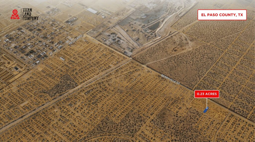 0.23 Acres • Near John Hayes/Berryville Expansion • Land for Sale in El Paso County, Texas • TX0019