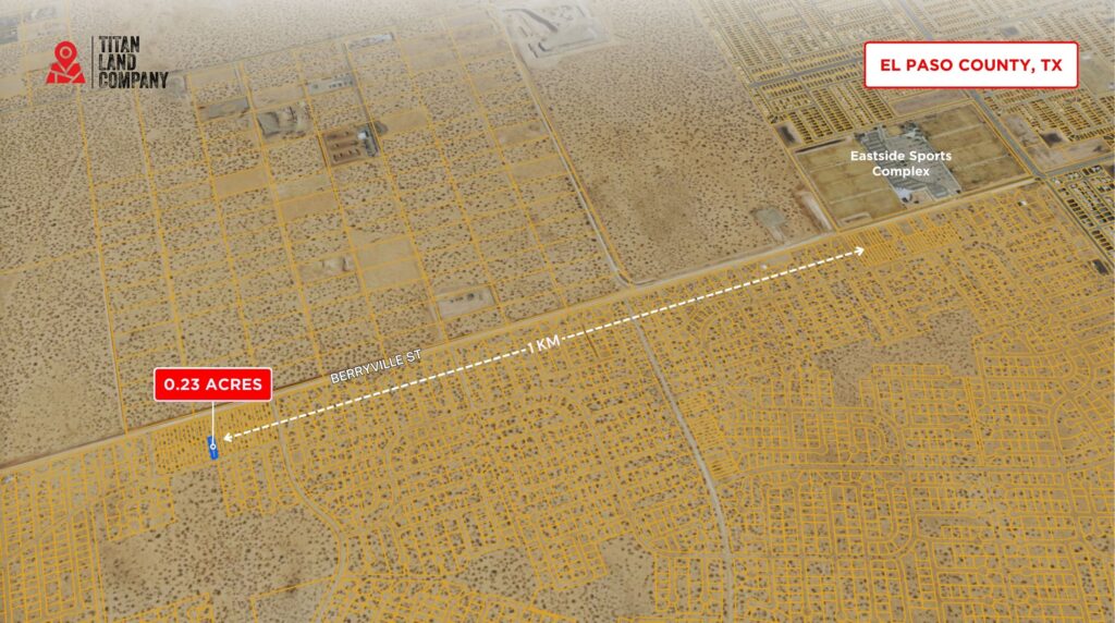 0.23 Acres • Near John Hayes/Berryville Expansion • Land for Sale in El Paso County, Texas • TX0019