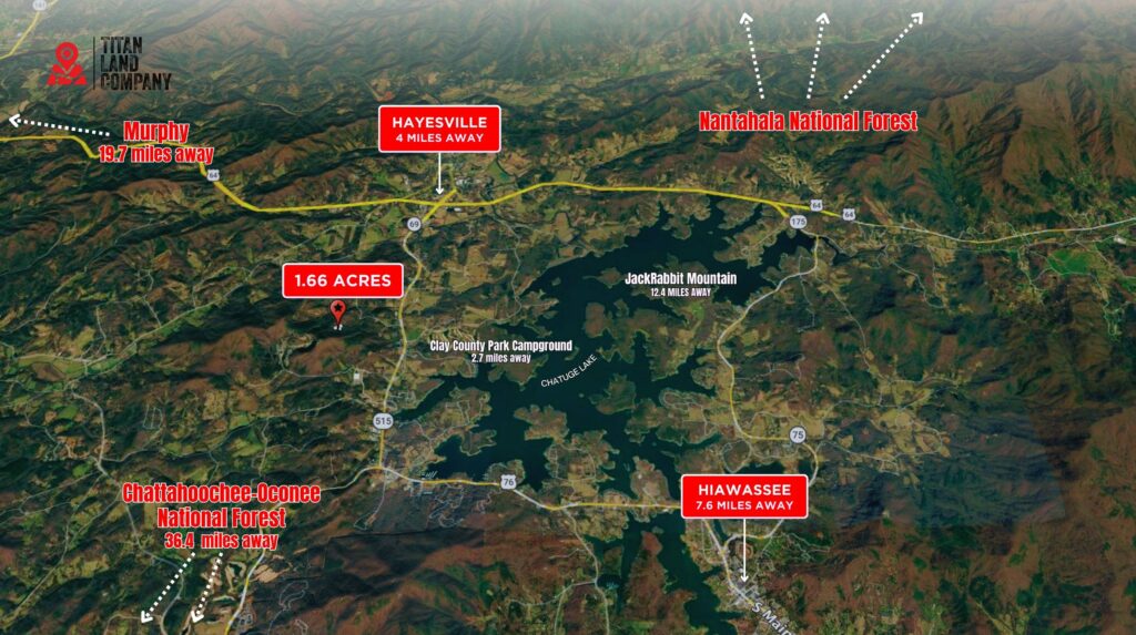 1.66 Acres • Wooded Mountain Homesite • Land for Sale in Clay County, North Carolina • NC0001