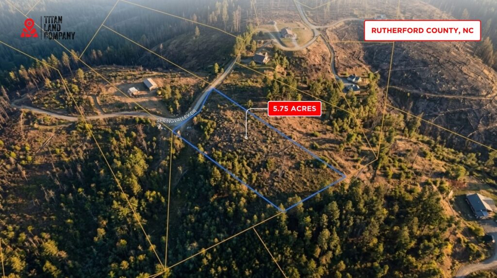 5.75 Acres • Mountain Community Setting • Land for Sale in Rutherford County, North Carolina • NC0004