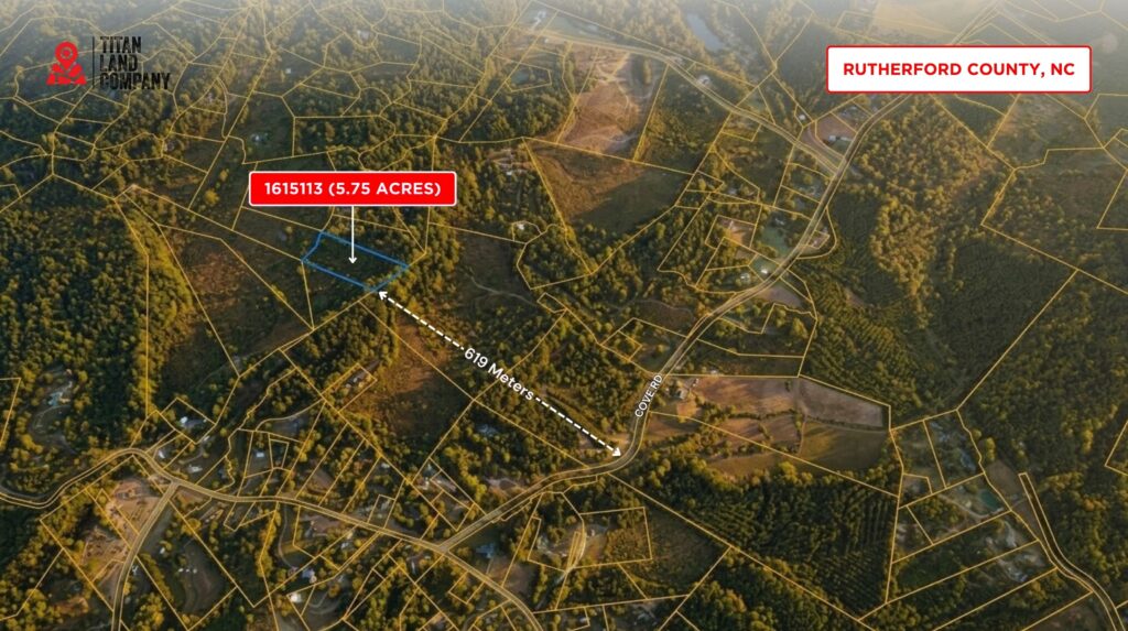 5.75 Acres • Mountain Community Setting • Land for Sale in Rutherford County, North Carolina • NC0004