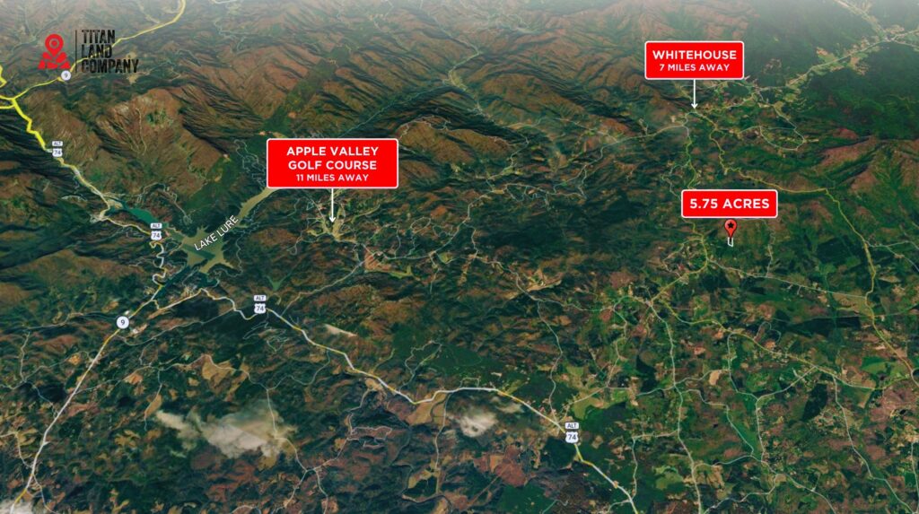 5.75 Acres • Mountain Community Setting • Land for Sale in Rutherford County, North Carolina • NC0004