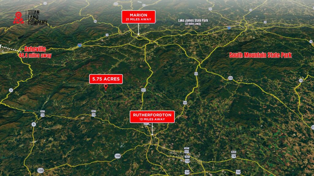 5.75 Acres • Mountain Community Setting • Land for Sale in Rutherford County, North Carolina • NC0004