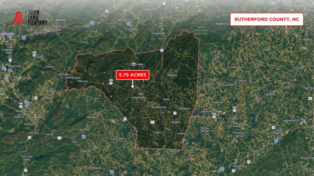 5.75 Acres • Mountain Community Setting • Land for Sale in Rutherford County, North Carolina • NC0004