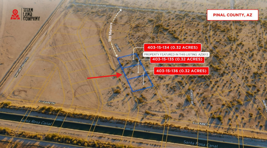 0.32 Acres • No HOA + Future Growth Area Near I-10 • Land for Sale in Pinal County, Arizona • AZ0013